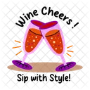 Wine cheers  Icon