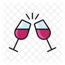 Wine Glasses Wine Glass Alcoholic Drink Icon