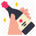 Wine Bottle Celebration Icon