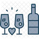 Wine Bottle Glass Icon