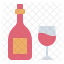 Wine Glass Wine Bottle Wine Icon