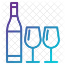 Romantic Valentine Wine Icon