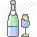 Wine Bottle Glass Icône
