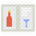 Wine Menu Wine List Bar Menu Icône