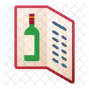 Wine Menu Wine Lst List Icon