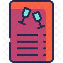 Wine Menu  Icon