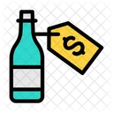 Wine Price Tag Wine Bottle Price Tag Icon