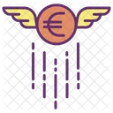 Meuros Wing Flying Euro Icon