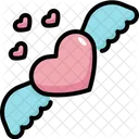 Wing Heart Love Icon