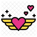 Wing Heart Love Heart Icon