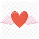 Winged Heart Love Angel Love Wings Icon