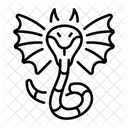 Winged Serpent Snake Creature Icon