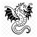 Winged Serpent Snake Creature Icon