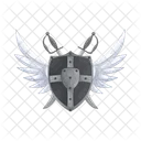 Sword Shield Emblem Icon