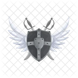 Winged sword and shield  Icon