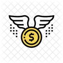 Coin Wings Color Icon