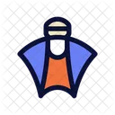Wingsuit Skydiving Wing Icon