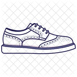 Wingtip Brogue Sneakers Shoes  Icon