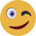Wink Emoji Face Icône