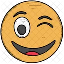 Wink Excited Laughing Icon