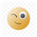 Wink Emoji Smileys Icône