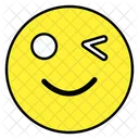 Wink Emoji Emotion Emoticon Icon