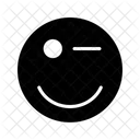 Wink Emoji Face Icon