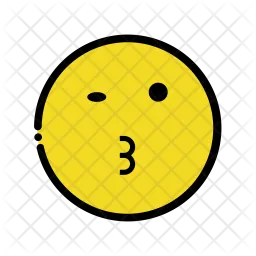 Wink face Emoji Icon