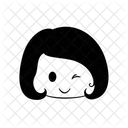 Smile Happy Girl Icon