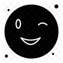 Wink Emoticon Face Icon