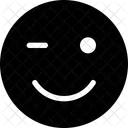 Wink Emoji Face Icon