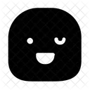 Wink Grin Emoji Icon
