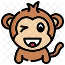 Wink Monkey  Icon