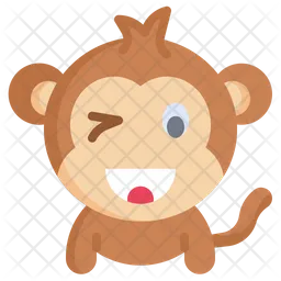 Wink Monkey  Icon