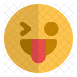 Wink stuck out tounge  Icon