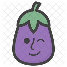 Winkey Brinjal Emoji Icon