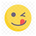 Winking Silly Stupid Icon