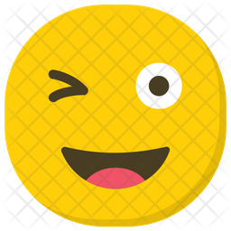 Winking Emoji Emoji Icon - Download in Flat Style