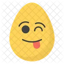 Winking Eye Egg Emoji Emoticon Icon