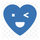Winkingeye Heart Emoji Icon