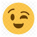 Wink Flirt Suggestive Icon