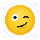 Winking Face Emoji Happy Icon