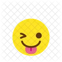 Tongue Smile Wink Icon