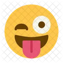 Wink Tongue Playful Icon