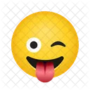 Winking Face With Tongue Face Emoticon Icon