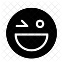 Winking Laugh Wink Smiley Icon