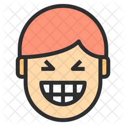Winking Laught Emotion Face Emoji Icon