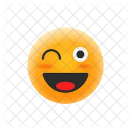 Winking smile Emoji Icon