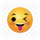 Winking Emoji Face Icon