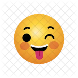 Winking with tongue out Emoji Icon